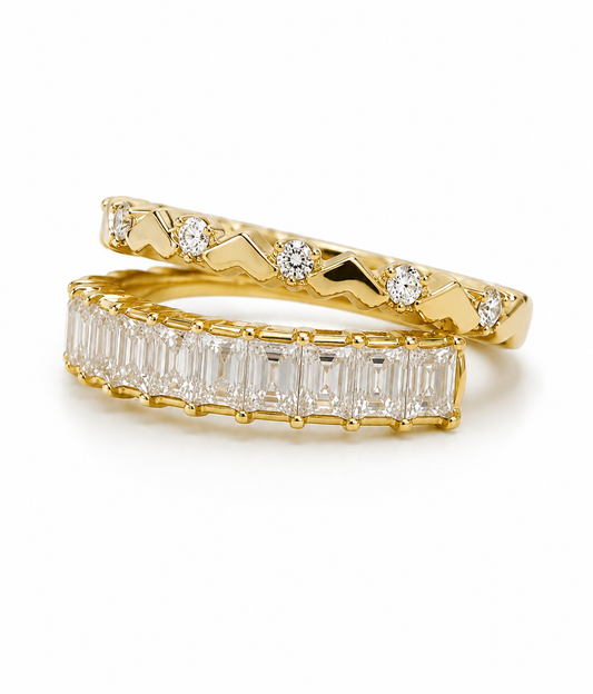 Geneva Heart Eternity CZ Ring