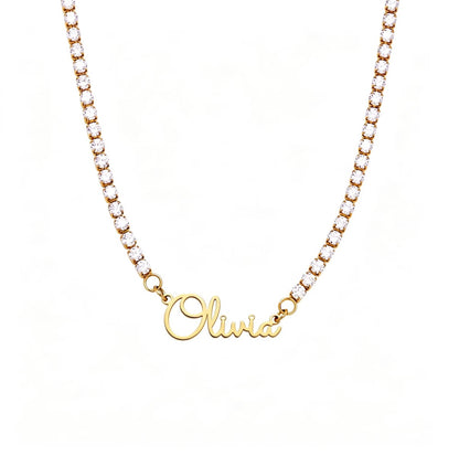 Tennis Name Necklace