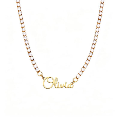 Tennis Name Necklace