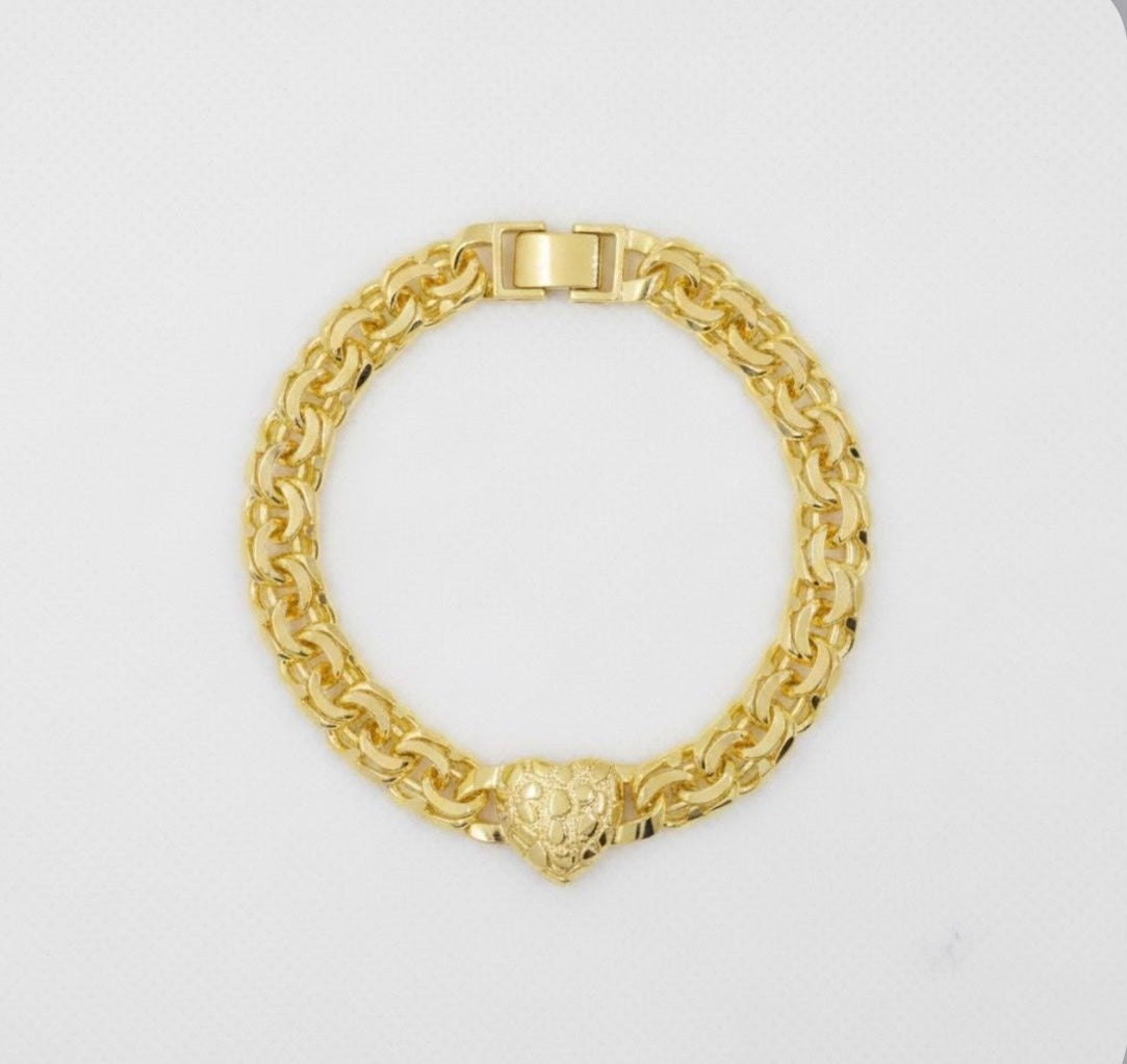 Nugget Heart Chino Bracelet