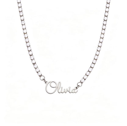 Tennis Name Necklace