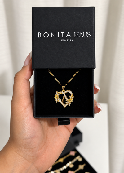 Style #2 Rose Initial Necklace