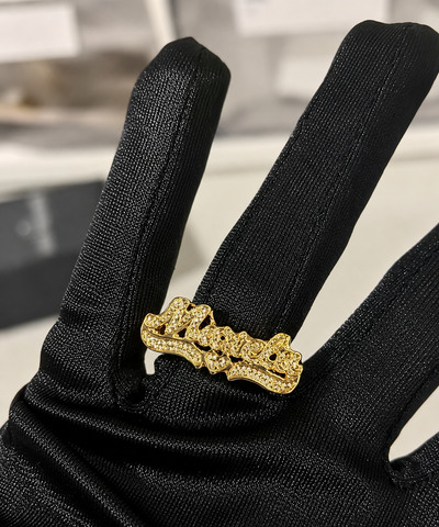 3-D Name Heart Ring