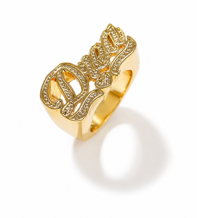 3-D Name Heart Ring